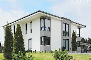 Vorbaurollläden QUADRO, RAL 7016, silber